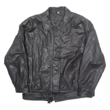 Womens Biker Coat Black Leather M