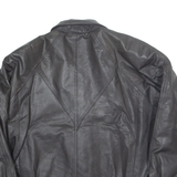 Womens Biker Coat Black Leather M