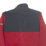 TOMMY HILFIGER Mens Fleece Jacket Red Colourblock L
