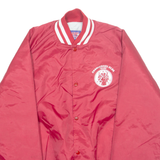ASW Carmichael Elks Mens Varsity Jacket Red Nylon USA L