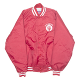ASW Carmichael Elks Mens Varsity Jacket Red Nylon USA L