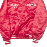 WESTARK Harolds Club Womens Varsity Jacket Red Nylon USA L