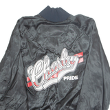 Chorley Pride Mens Bomber Jacket Black Nylon M