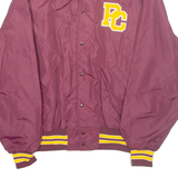 PLA-JAC Presbyterian College Mens Varsity Jacket Maroon Nylon USA XL