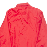 CAPRICORN Harolds Club Mens Coach Jacket Red Nylon USA S