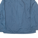 THE WARM UP Mens Coach Jacket Blue Nylon M