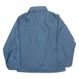 THE WARM UP Mens Coach Jacket Blue Nylon M