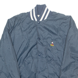 DISNEY Mickey Mouse Mens Bomber Jacket Blue Nylon 90s M