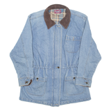 DENIM & CO Womens Blanket Lined Denim Jacket Blue L