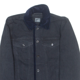 LIZ WEAR Denim Womens Chore Jacket Black M