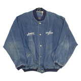 HILTON Blanket Lined Denim Mens Workwear Jacket Blue XL