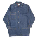 PERRY ELLIS Womens Blanket Lined Denim Jacket Blue M