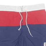 NAUTICA Mesh Lined Sailing Club Mens Swimming Shorts Blue Colourblock M W32