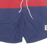NAUTICA Mesh Lined Sailing Club Mens Swimming Shorts Blue Colourblock M W32
