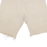 WRANGLER Cut Off Mens Denim Shorts Beige M W32