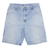 DICKIES Carpenter Workwear Mens Denim Shorts Blue L W36