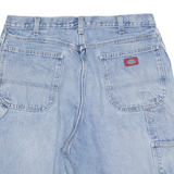 DICKIES Carpenter Workwear Mens Denim Shorts Blue L W36