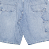 DICKIES Carpenter Workwear Mens Denim Shorts Blue L W36