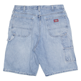DICKIES Carpenter Workwear Mens Denim Shorts Blue L W36