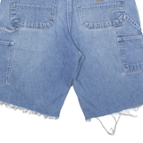 CARHARTT Cut Off Carpenter Workwear Mens Denim Shorts Blue M W31