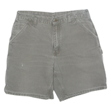 CARHARTT Carpenter Denim Mens Workwear Shorts Grey L W35