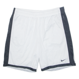 NIKE Mens Sports Shorts White Relaxed L W36
