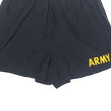 ARMY Lined Mens Sports Shorts Black Relaxed M W28