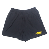 ARMY Lined Mens Sports Shorts Black Relaxed M W28