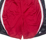 STARTER Mens Sports Shorts Red Relaxed L W32