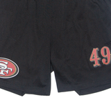 NFL San Francisco 49ers USA Mens Sports Shorts Black Relaxed 2XL W36