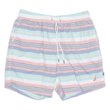 NAUTICA Mens Swimming Shorts Pink Relaxed Striped M W30
