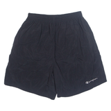 CHAMPION Mesh Lined Mens Swimming Shorts Black Relaxed L W26