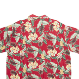 SCANDIA WOODS Mens Hawaiian Shirt Red Floral XL