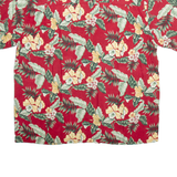 SCANDIA WOODS Mens Hawaiian Shirt Red Floral XL