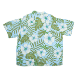 PURITAN Mens Hawaiian Shirt Blue Floral XL
