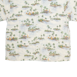 PIERRE CARDIN Mens Hawaiian Shirt Beige Crazy Pattern 2XL