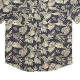 CHAPS Mens Shirt Black Floral L