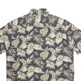 CHAPS Mens Shirt Black Floral L