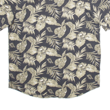 CHAPS Mens Shirt Black Floral L