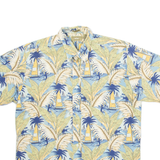NATURAL ISSUE Mens Hawaiian Shirt Blue Crazy Pattern M