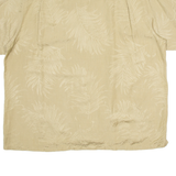 CLUB ROOM Mens Hawaiian Shirt Beige Crazy Pattern 2XL