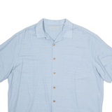 CARIBBEAN Mens Hawaiian Shirt Blue XL