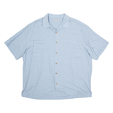 CARIBBEAN Mens Hawaiian Shirt Blue XL