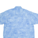 NAUTICA Mens Hawaiian Shirt Blue Crazy Pattern XL