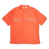 BATIK BAY Mens Hawaiian Shirt Red Floral L