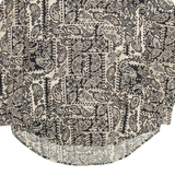 ROUNDTREE & YORKE Mens Shirt Black Crazy Pattern Long Sleeve M