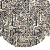 ROUNDTREE & YORKE Mens Shirt Black Crazy Pattern Long Sleeve M