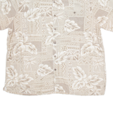 BATIK BAY Mens Hawaiian Shirt Beige Crazy Pattern XL