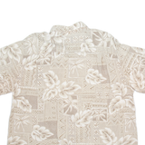 BATIK BAY Mens Hawaiian Shirt Beige Crazy Pattern XL