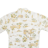 PIERRE CARDIN Mens Shirt Beige Crazy Pattern S